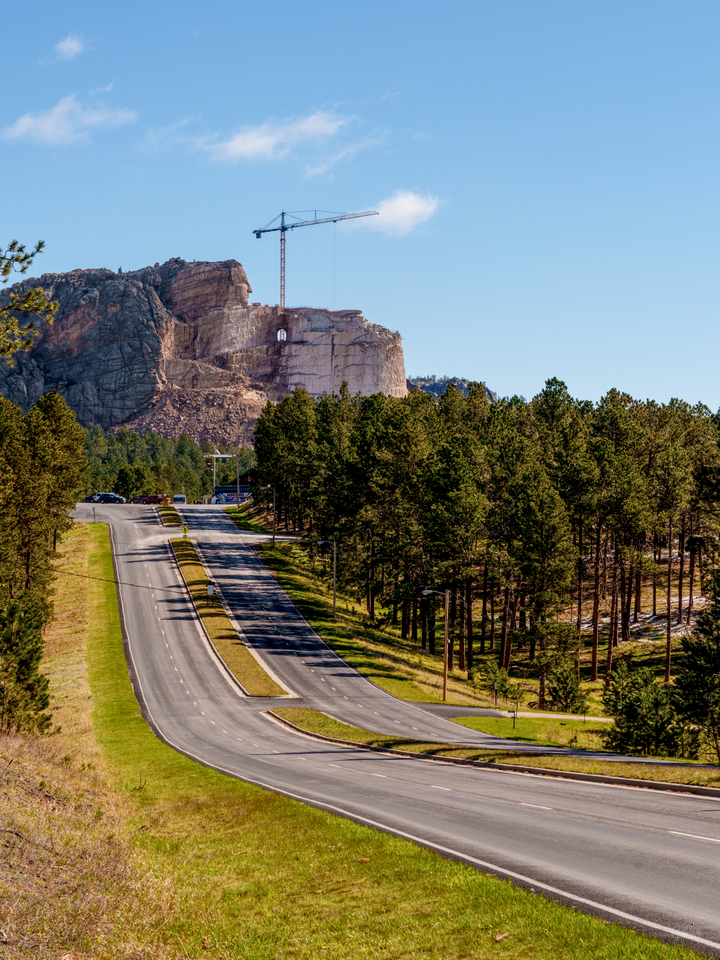 Entry Road To Crazy Horse Vertical