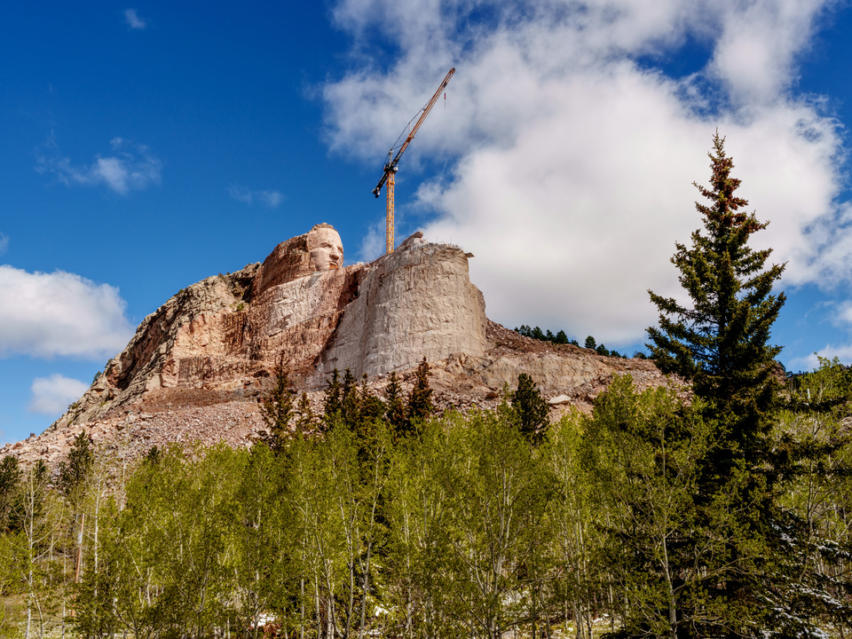 Looking Up Crazy Horse Memorial