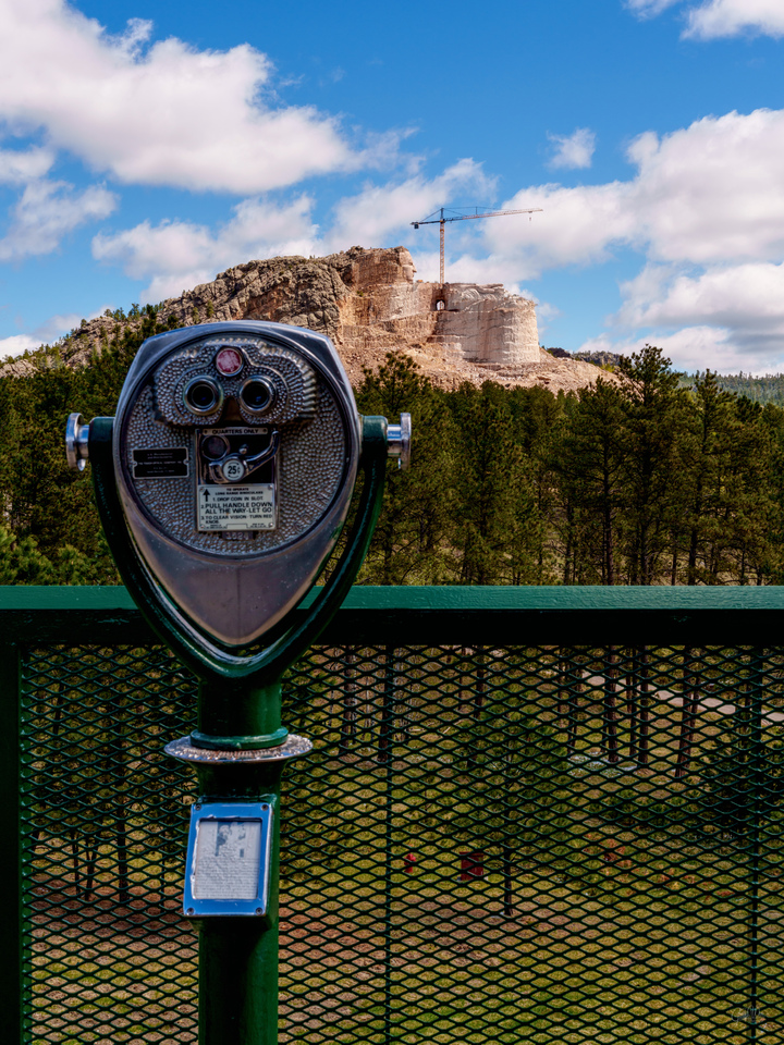 Crazy Horse Behine Tower Viewer