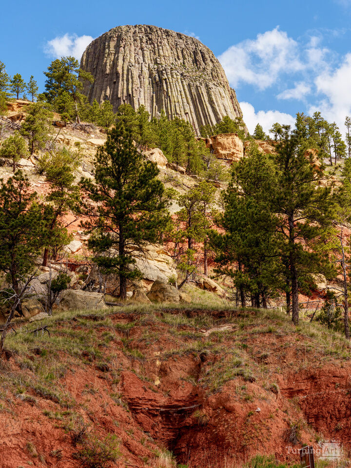 Devils Tower Above The Cliff