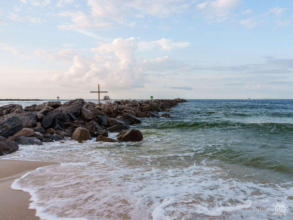 Waves Around The Perdidio Pass Jetty