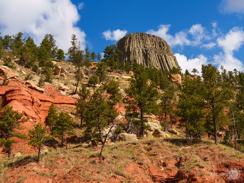 Cliffside View Of Devils Tower