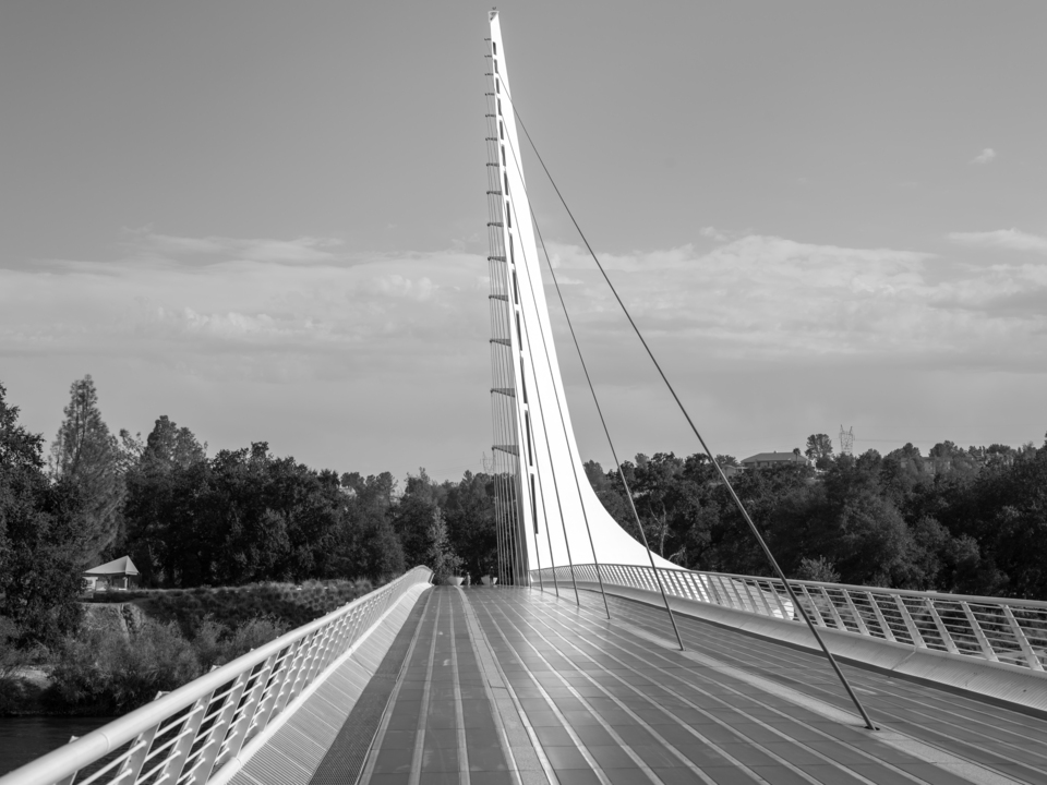 The Sundial Bridge - Classic Monochrome