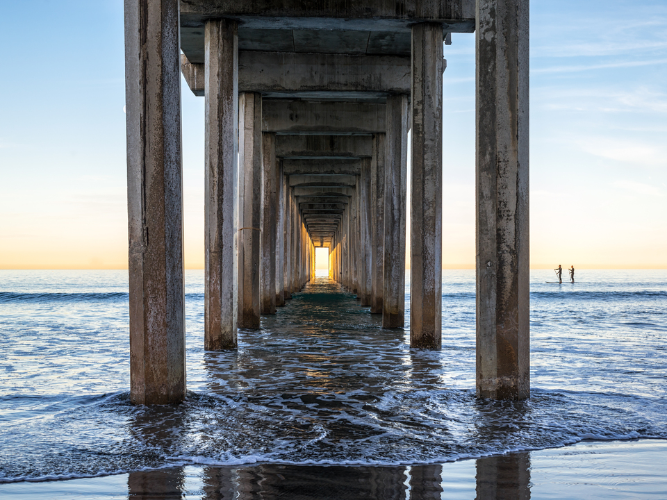 Sunrise Stunner At Scripps Pier