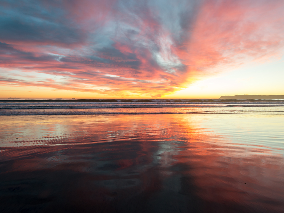 Breathtaking Ocean Sunset Reflection 