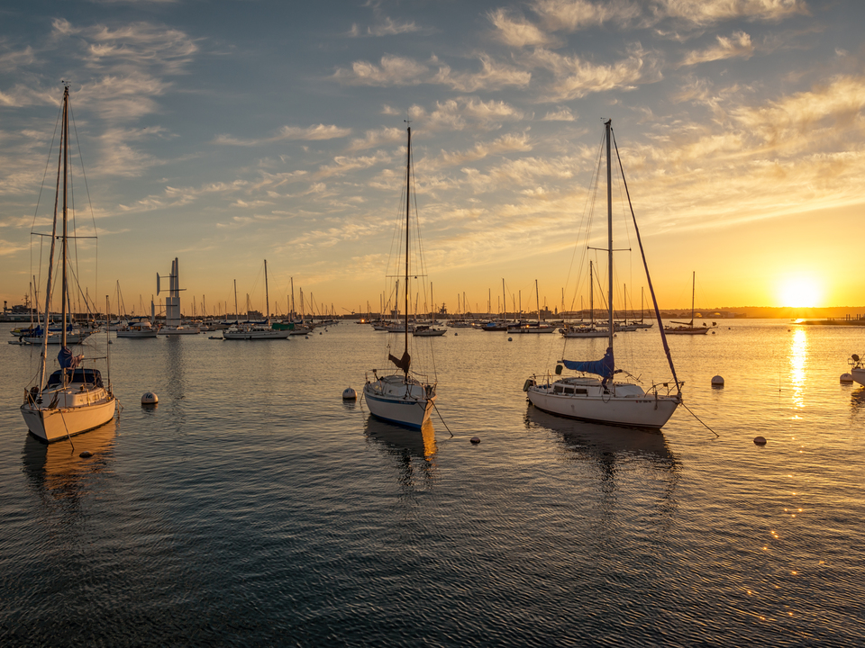 Serenity at Sunset - San Diego Harbor     