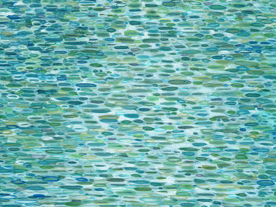 Droplets Reflecting on a Lake