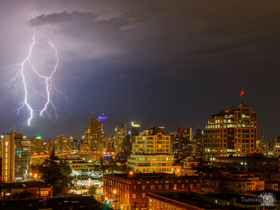 Electrical Night over Vancouver