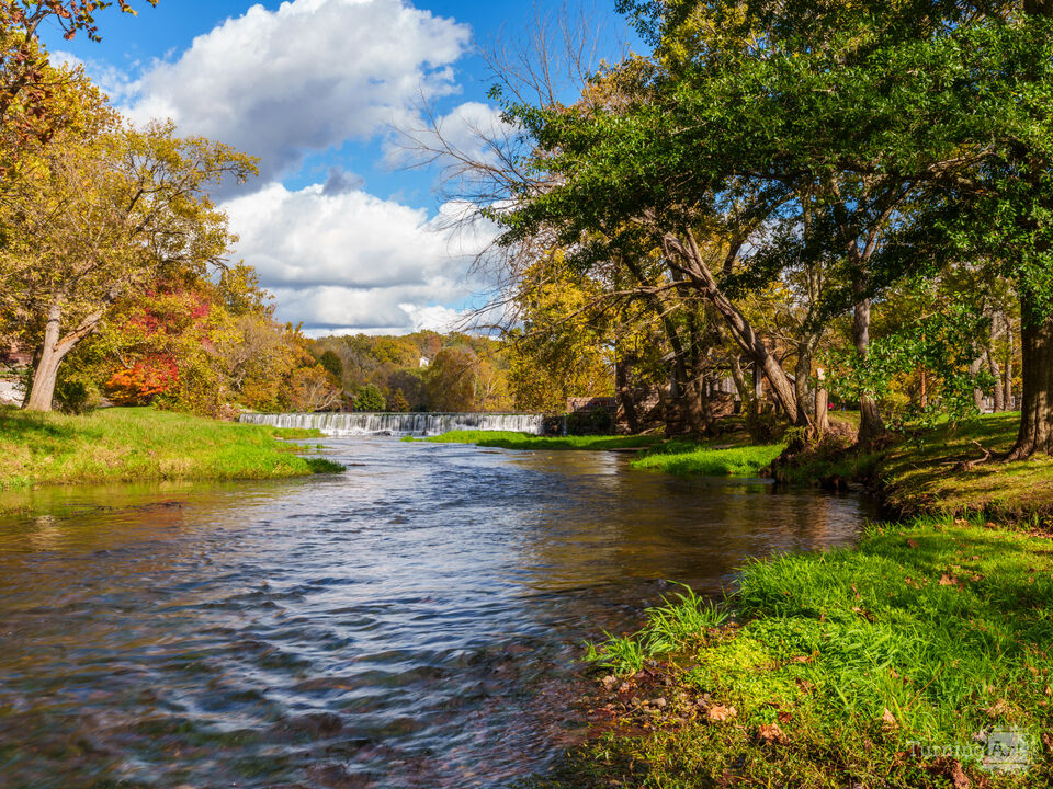 Autumn And Waterfall Along Capps Creek