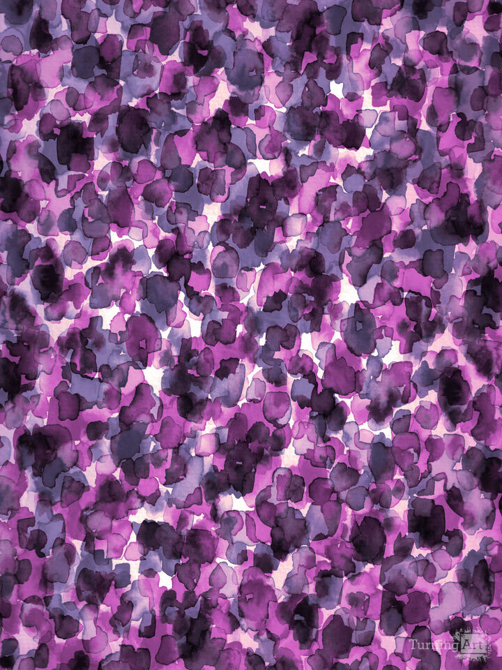 IN THE WILD, PURPLE MULTI - WATERCOLOR PATTERN PAINTING