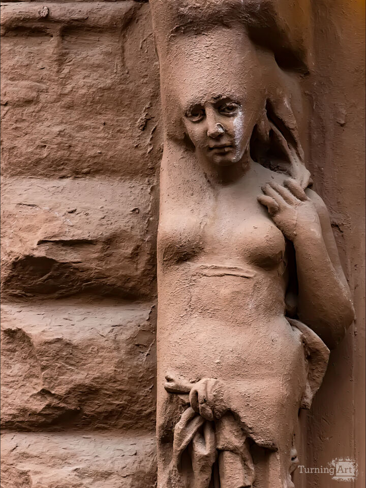 Sculpture on a Brownstone NYC