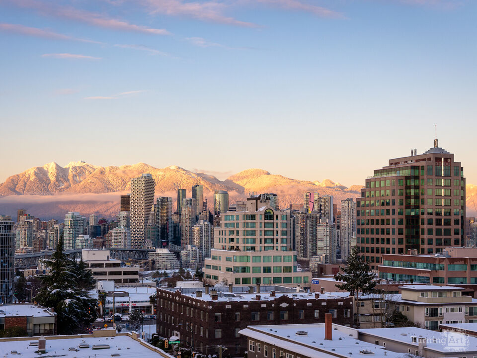 Vancouver Skyline in Winter Light