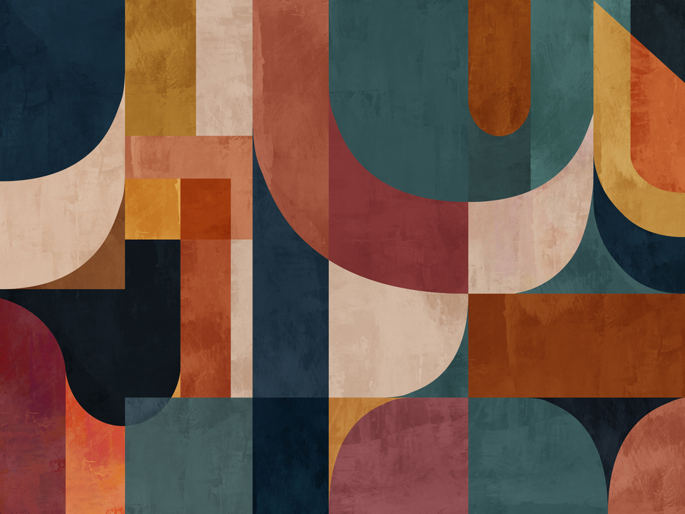 Earth Tone Geometric Abstract