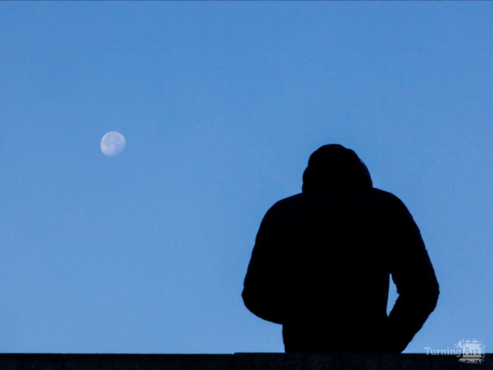 A Man and the Moon