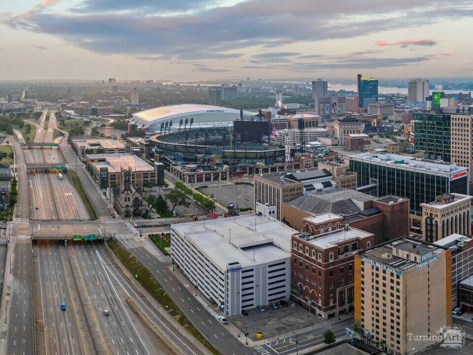 Fog Over Downtown Detroit