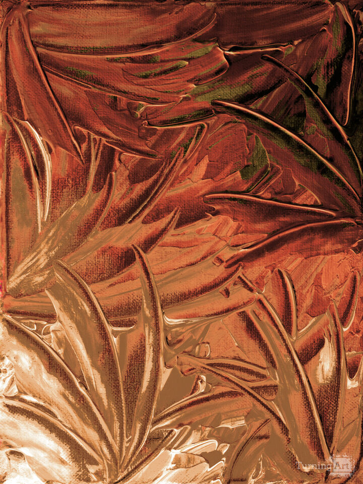 WATER FLOWERS 1 BOLD - ABSTRACT FLORAL PAINTING