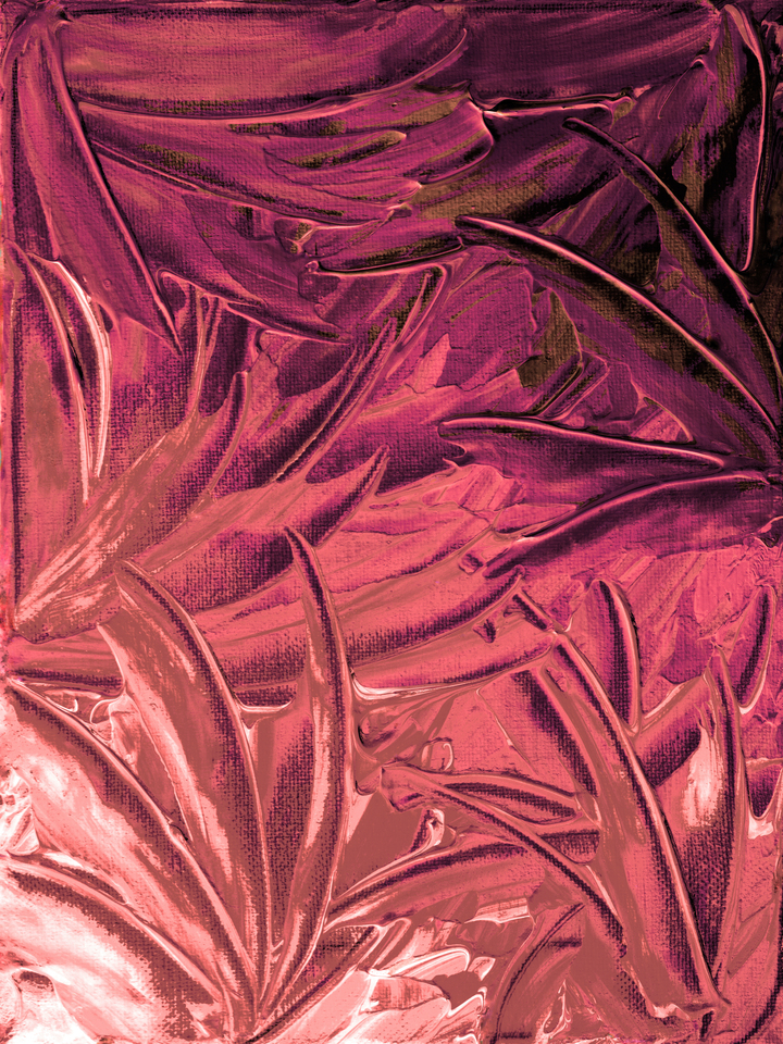 WATER FLOWERS 2 BOLD - ABSTRACT FLORAL PAINTING