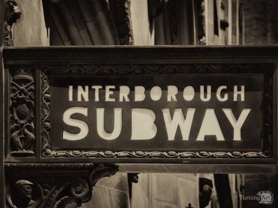 Vintage NYC Subway Sign