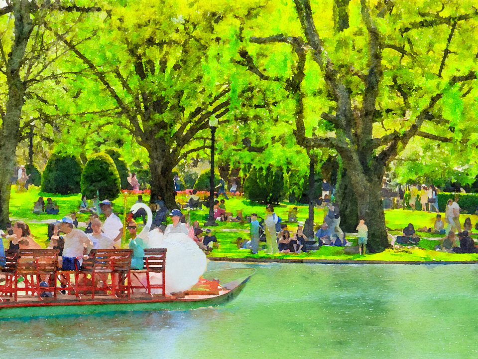 Spring Afternoon in the Public Garden No.7