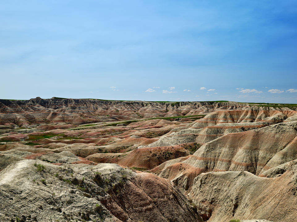 Colorful but muted Colors of the Badlands