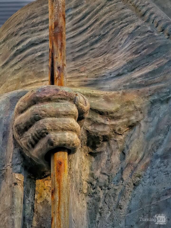 Detail of a Statue of Buddha