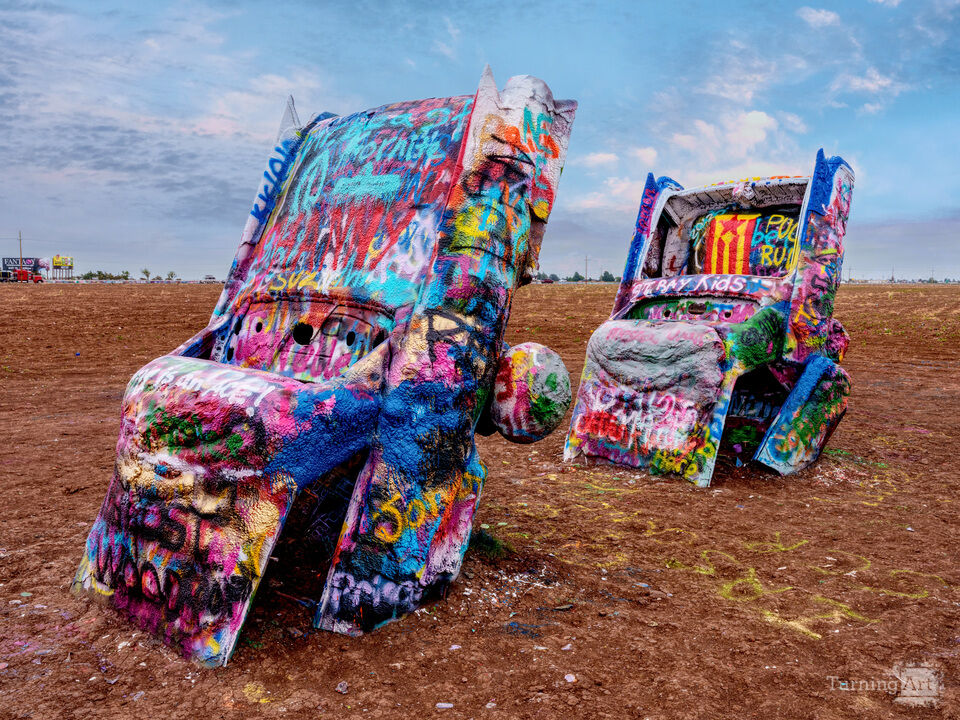 Nose Down At Cadillac Ranch