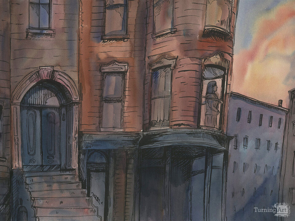 "Sunset over Mass Ave"