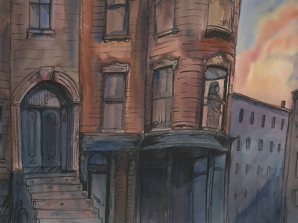 "Sunset over Mass Ave"