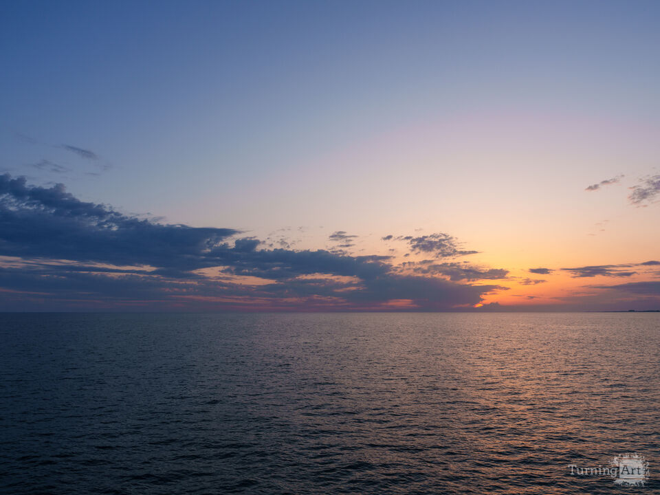 Purple And Gold Sunset Over Gulf Coast