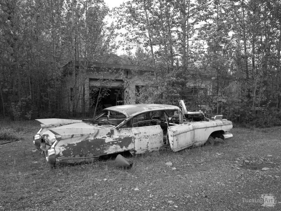 Abandoned Cadillac, Old Alaska Highway