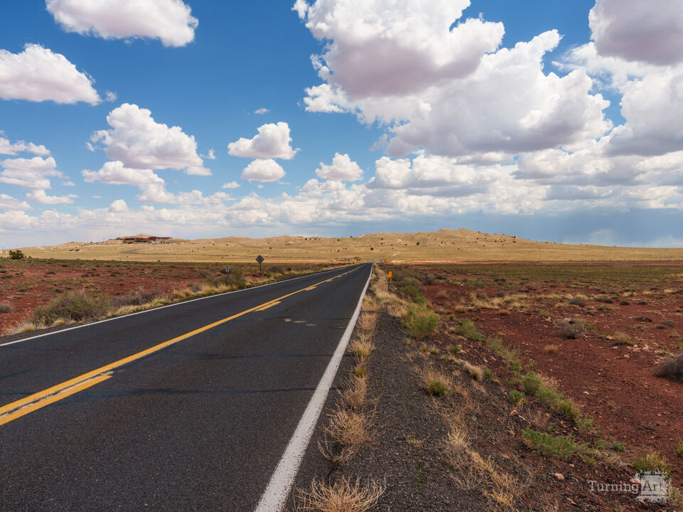 Arizona Road To Meteor Crater