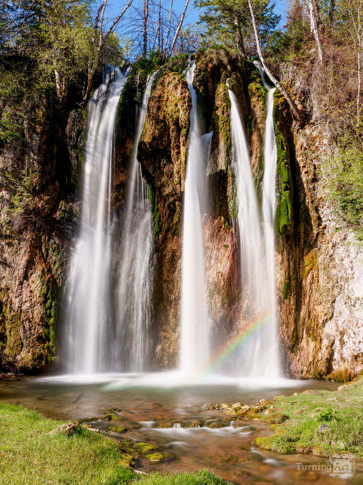 Spearfish Falls South Dakota Rainbow