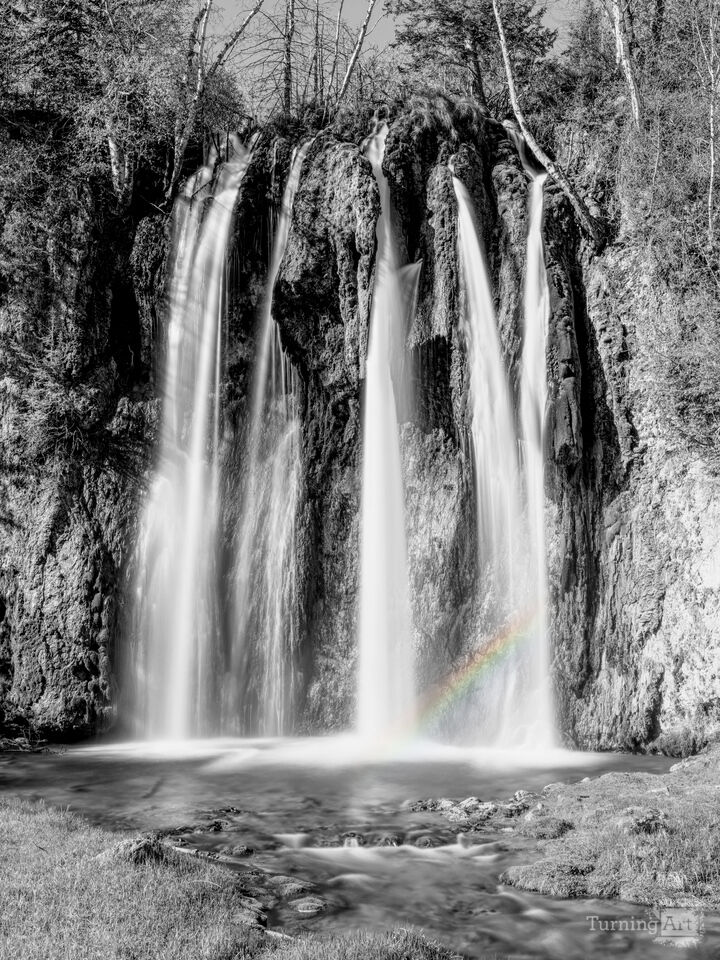 Spearfish Falls South Dakota Rainbow Selective Color