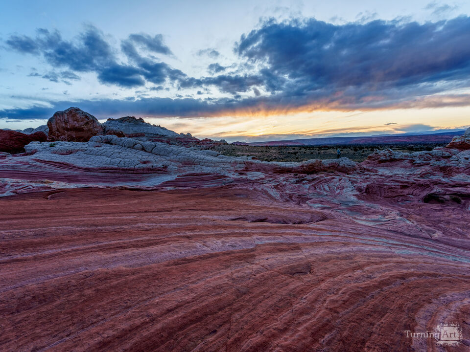 Mars Sunset On Earth At White Pocket