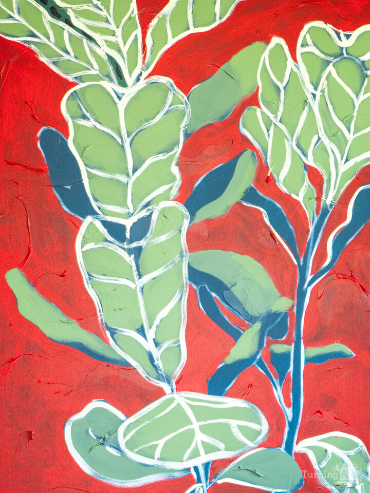Fiddle Leaf in Red No.2