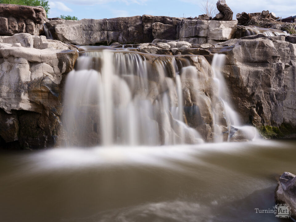 Waterfall Flows At Falls Park