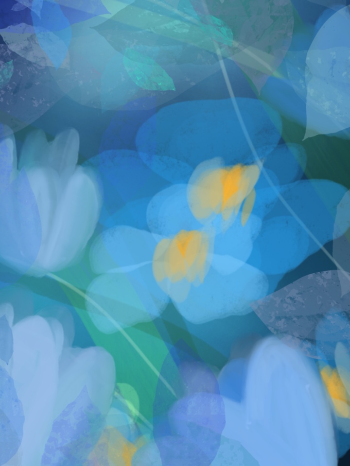 Blue Floral Nocturne 