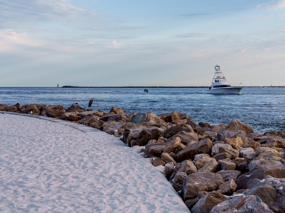Destin East Pass Evening Jetty View