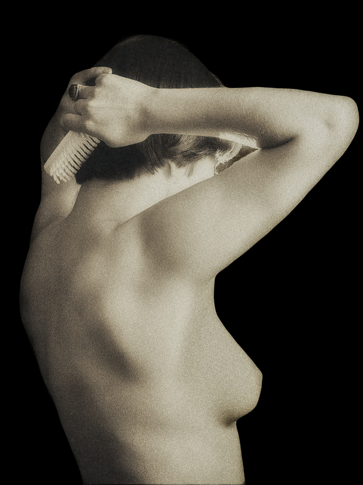 Nude Brushing Her Hair