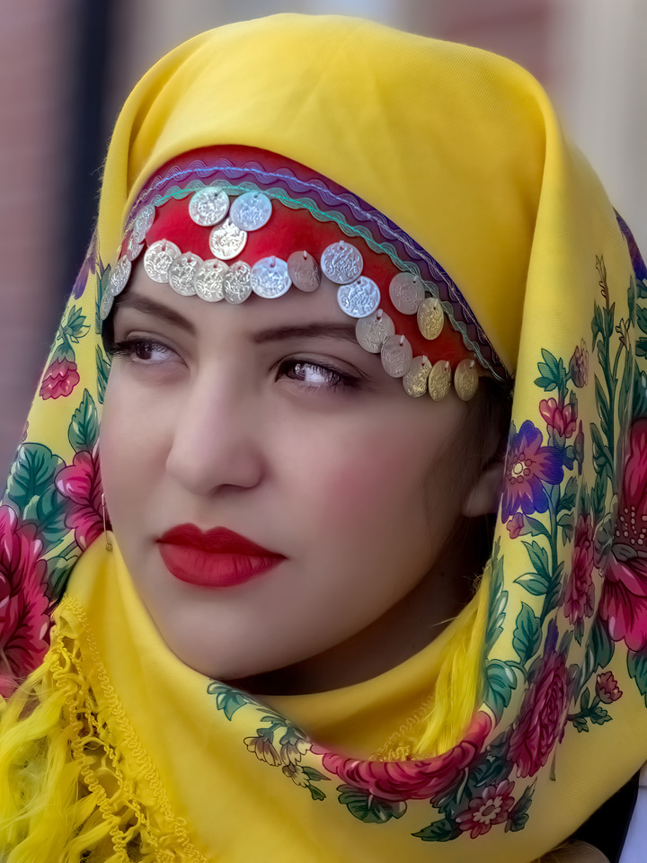 Greek Independence Day Woman in Traditional Dress