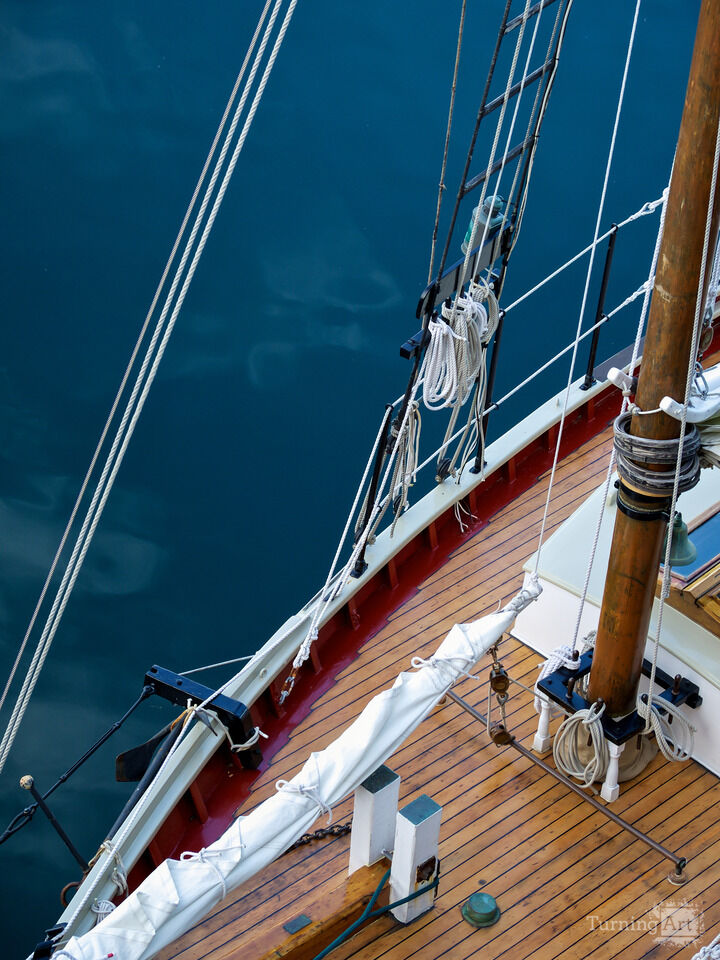 Docked Schooner, Boothbay Maine III