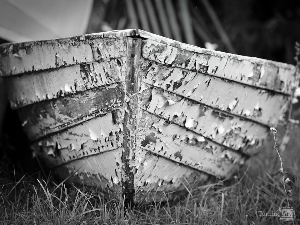 Peeling Paint on an Old Rowboat, Maine