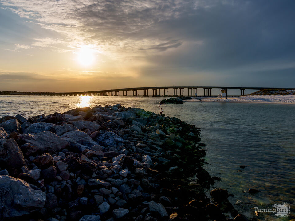 Jetty View Toward Destin Bridges