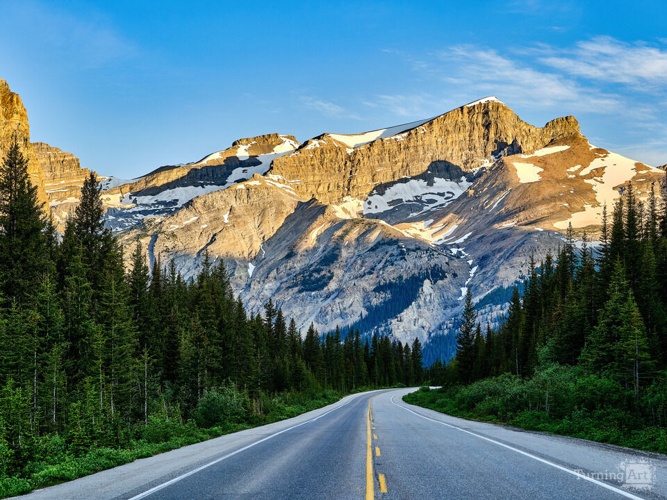 Highway to Crows Foot Glacier, Canada