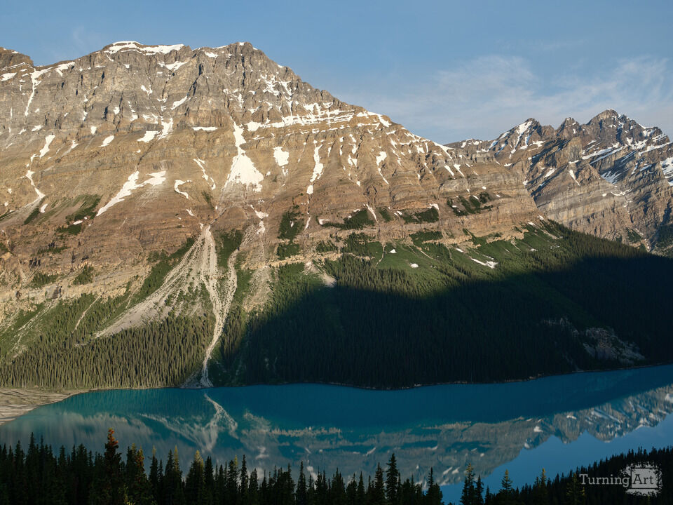 Beautiful Blue-Green Peyto Lake in Canada