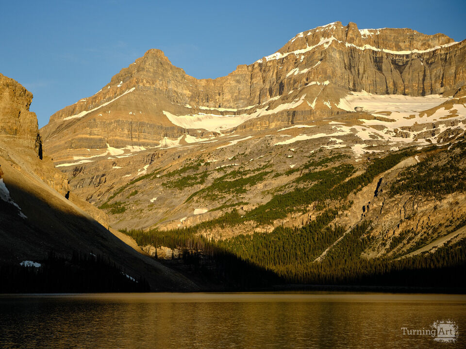 Sunrise on Bow Lake I