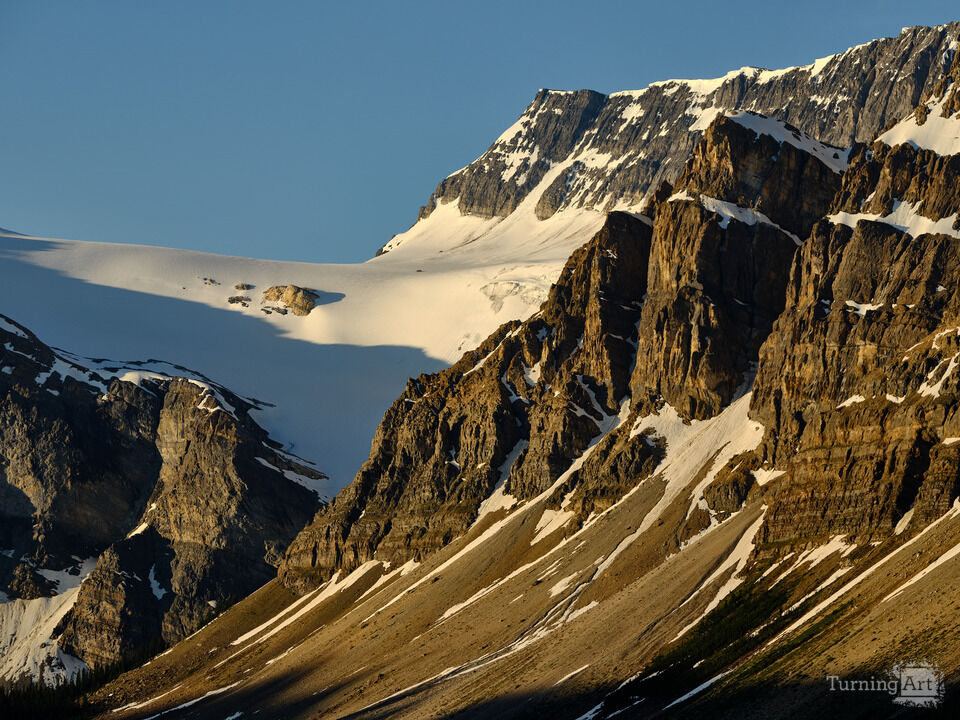 Glacier at Sunrise, Waputik Mountain Range