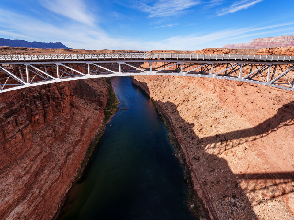 Navajo Bridge View Over Colorado