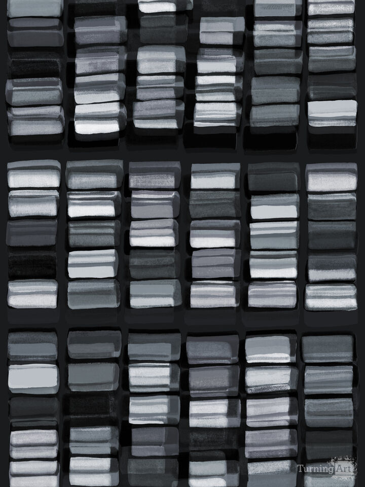 COLORBLOCK GRID INVERTED 9 - ABSTRACT PAINTING