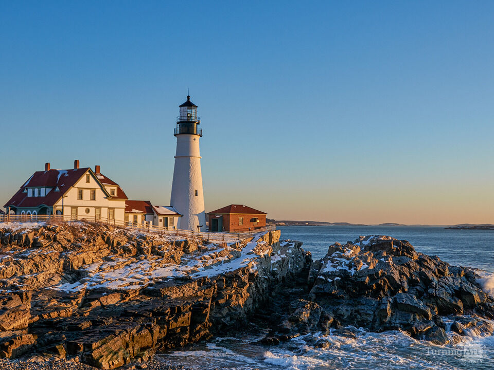 Sunrise at the Portland Head Lighthouse Maine